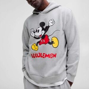 Lululemon Gray Mickey Mouse Hoodie men’s small